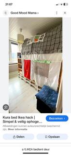 Ikea Kura bedtent met raampje en deurtje, Huis en Inrichting, Hoogslaper, Eenpersoons, Ophalen of Verzenden, Zo goed als nieuw