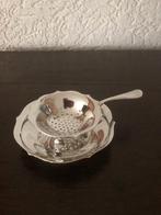 Theezeef met lekbakje Keltum pleet verzilverd., Ophalen