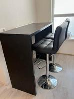 Bartafel met barkrukken, Huis en Inrichting, Barren, Ophalen, Gebruikt, Inclusief barstoelen