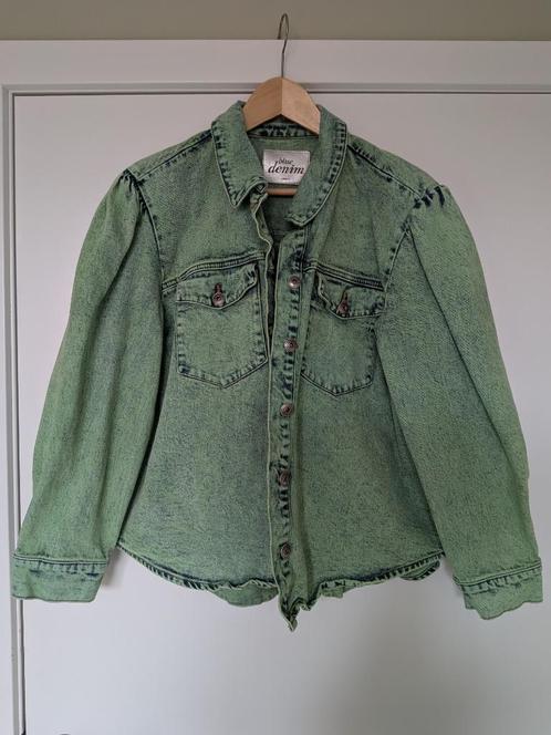 Groen jeansjasje van Only maat XL, Kleding | Dames, Jasjes, Kostuums en Pakken, Zo goed als nieuw, Jasje, Maat 46/48 (XL) of groter