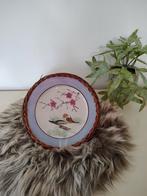 Vintage Japans Wandbord met Mandarijneend, Ophalen of Verzenden
