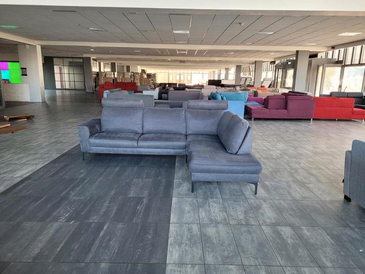 ✅️️️ GEREINIGD antraciet hoekbank 275x215 | GRATIS LEVERING, Huis en Inrichting, Banken | Bankstellen, Zo goed als nieuw, Hoekbank