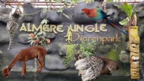 Almere Jungle € 2 korting p.p. max. 4 pers, Tickets en Kaartjes, Recreatie | Dierentuinen, Kortingskaart