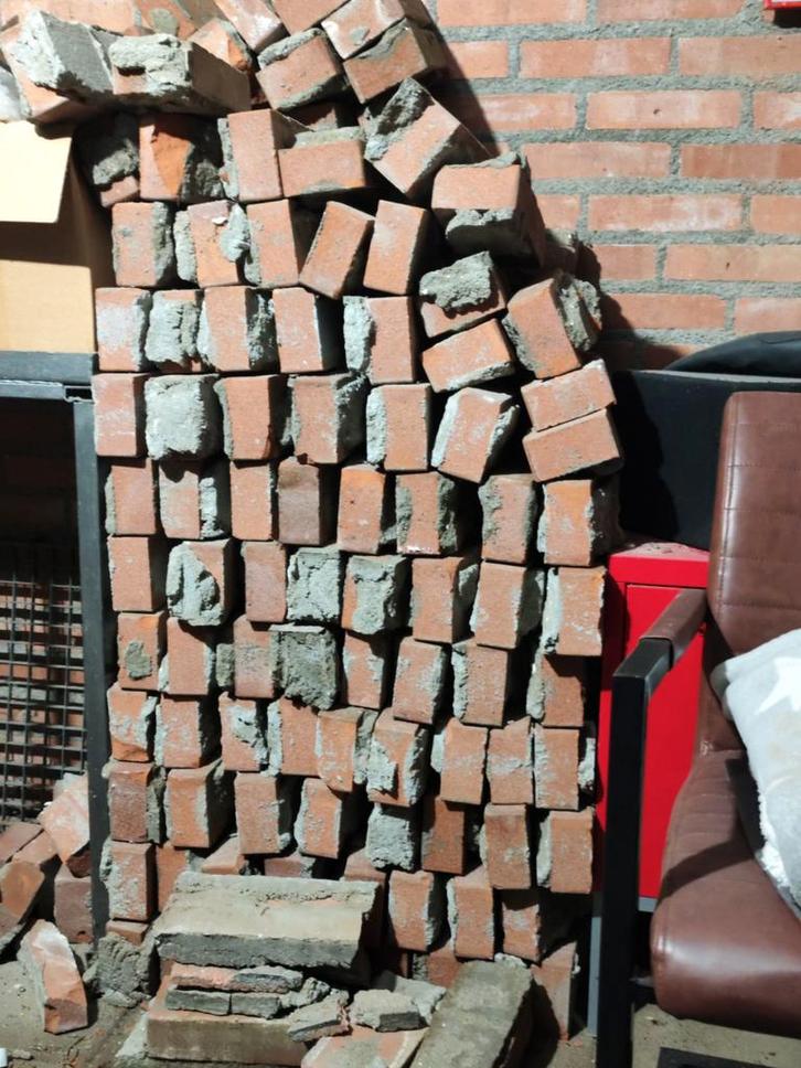 Partij Gebruikte Bakstenen - ca. 4m2, Doe-het-zelf en Verbouw, Metselstenen, Gebruikt, Bakstenen, Ophalen