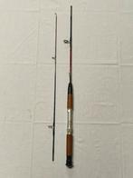 Vintage hengel spin 1,40 meter 2 delig kurken handgreep, Ophalen, Zo goed als nieuw, Werphengel