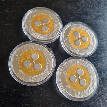 Ripple Munten Set herdenkingsmunt xrp bitcoin crypto  beschikbaar voor biedingen
