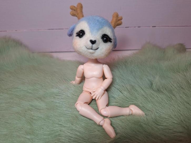 Ob11 hertje blythe vriendje, Verzamelen, Poppen, Zo goed als nieuw, Pop, Ophalen of Verzenden