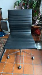 Zwart chrome bureaustoel, Ophalen, Zo goed als nieuw, Zwart, Bureaustoel