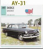 Ay-31 autokaart - dodge kingsway - 1955, Verzamelen, Automerken, Motoren en Formule 1, Ophalen of Verzenden, Zo goed als nieuw