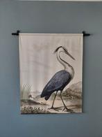 Wandkleed / textielkleed met Reiger Illustratie, Huis en Inrichting, Ophalen of Verzenden, Zo goed als nieuw