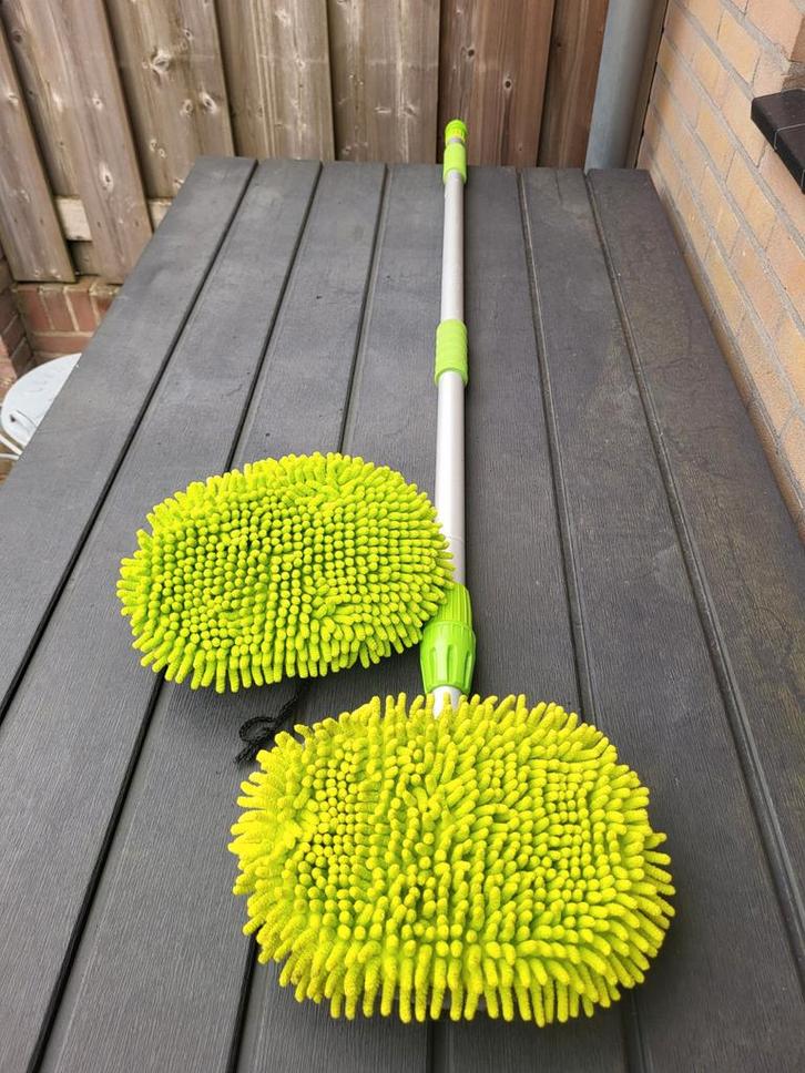 chenille pro plus wasborstel telescopische wasborstel, Caravans en Kamperen, Camper-accessoires, Zo goed als nieuw, Ophalen
