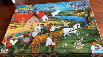 Puzzel Boeren Bruiloft Schmidt Puzzle 1500 st NIEUW ophalen beschikbaar voor biedingen