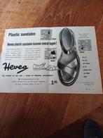 Advertentie van Hevea plastic sandalen  Heveadorp 1959, Ophalen of Verzenden, Zo goed als nieuw