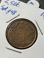 Mooie 2,5 cent 1894, Postzegels en Munten, Munten | Nederland, Overige waardes, Ophalen of Verzenden, Koning Willem III, Losse munt