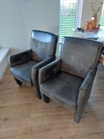 2 Eetkamerstoelen op wieltjes, Huis en Inrichting, Fauteuils, Ophalen, Minder dan 75 cm, 50 tot 75 cm