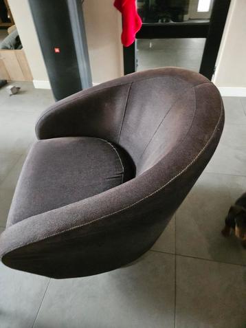 Zwarte draai fauteuil 