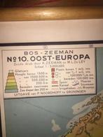 Vintage oude schoolplaat landkaart Bos-Zeeman Oost-Europa, Antiek en Kunst, Antiek | Schoolplaten, Aardrijkskunde, Ophalen