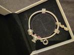 Pandora armband met 3 bedels, Ophalen of Verzenden, Zo goed als nieuw