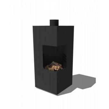 Cortenstaal gecoat tuinhaard Arvid 50x50x100cm was €695 beschikbaar voor biedingen