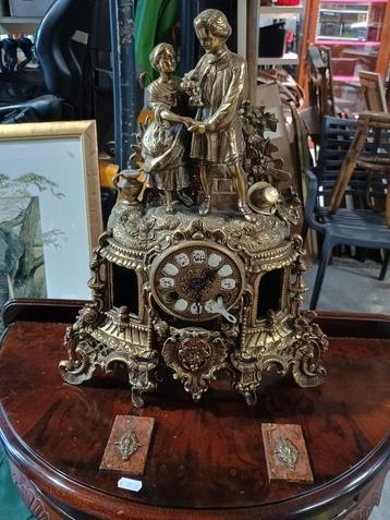 Antieke bronzen Italiaanse Imperial klok FHS Duits uurwerk  beschikbaar voor biedingen