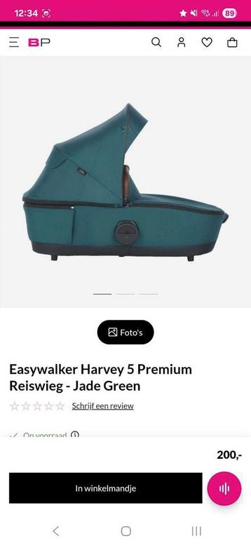 Easywalker harvey 5 reiswieg nieuw in doos beschikbaar voor biedingen