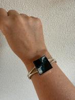 M098/Verzilverde Prachtige GLAS armband, Overige materialen, Gebruikt, X, Verzenden