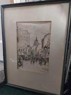 Oud schilderij Jan Korthals - Parijs, Ophalen of Verzenden