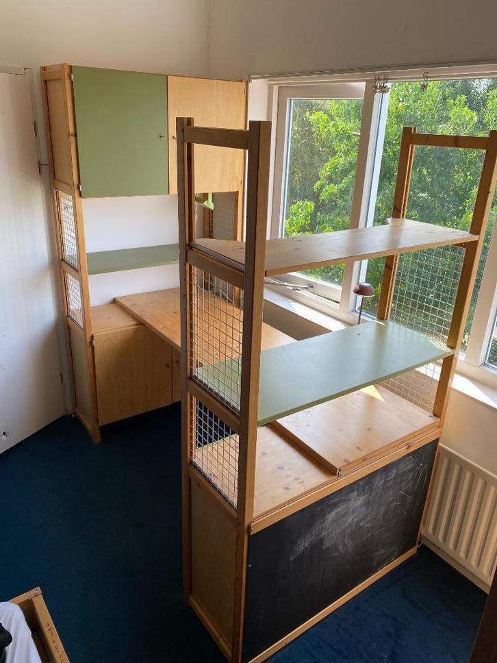 Lundia bureau plus stellingkasten, Huis en Inrichting, Bureaus, Zo goed als nieuw, Bureau, Ophalen