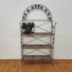 Vintage brocante inklapbare smeedijzeren etagère bloemenrek, Valkenswaard, Gebruikt, Info@flashbackfurniture.nl, Flashback Furniture