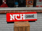 Vintage NCH Cement Emaille Reclamebord, Ophalen of Verzenden