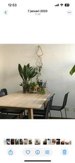 Eettafel massief hout, Scandinavisch design, Ophalen, 75 m² of meer