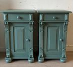 Oud grenen nachtkastjes., Antiek en Kunst, Ophalen