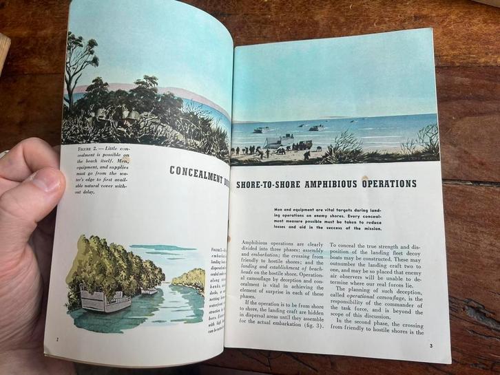 WO2 Amerikaans camouflage voorschrift MG Sniper invasie '43, Verzamelen, Militaria | Tweede Wereldoorlog, Boek of Tijdschrift