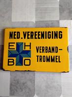Emaille bord Ned.vereeniging EHBO verbandtrommel, Ophalen of Verzenden