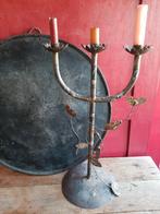Een brocante, originele kandelaar, huisvlijt, Ophalen of Verzenden