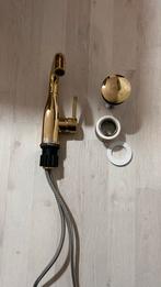 Goudkleurige Wastafelkraan, Ophalen of Verzenden, Gebruikt, Koper, Wastafel