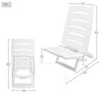 STOELTJE STRAND, VISSEN, CAMPING, Huis en Inrichting, Stoelen, Ophalen, Kunststof, Wit, Zo goed als nieuw