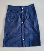 Donkerblauwe rok, net over knie, van Joline Jolink, maat XL, Blauw, Maat 46/48 (XL) of groter, Ophalen of Verzenden, Zo goed als nieuw