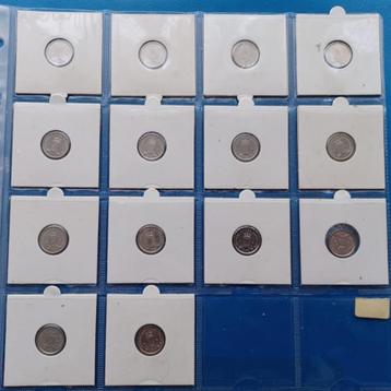 Serie 14 x 10 cent 1970 t/m 1985 - Nederlandse Antillen UNC  beschikbaar voor biedingen