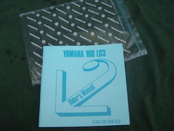 Yamaha 100 LS3 1972 motorcycle owner's manual beschikbaar voor biedingen