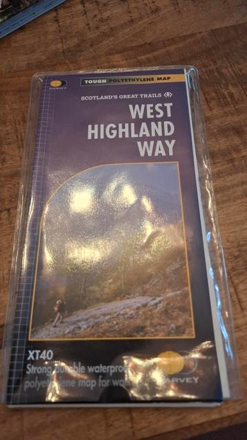 West highland way landkaart beschikbaar voor biedingen