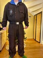 Vintage Ski Overall - zwart blauw, Ophalen of Verzenden, Gedragen, Maat 46/48 (XL) of groter, Pak