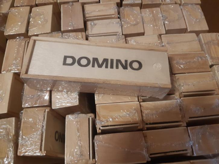 60 houten schuifdoosjes om zelf te decoreren, met domino, Hobby en Vrije tijd, Knutselen, Nieuw, Materiaal, Verzenden