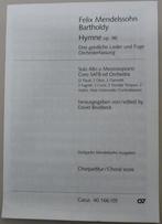 koorpartituur Hymne 96, Mendelssohn, Ophalen of Verzenden, Zo goed als nieuw, Artiest of Componist, Zang