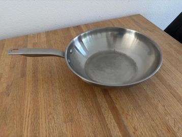 Tefal wok Virtuoso 28cm RVS beschikbaar voor biedingen