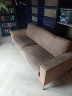 Leren bank, Huis en Inrichting, Banken | Bankstellen, Ophalen of Verzenden, Gebruikt, 75 tot 100 cm, 200 tot 250 cm