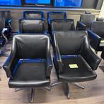knipstoel kappersstoel 7 stuks kapsalon gebruikt dames heren, Huis en Inrichting, Stoelen, Ophalen, Knipstoel, Leer, Zwart