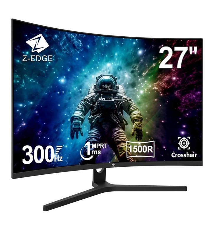 Z-Edge Gaming Monitor Curved 27'' 300Hz, Computers en Software, Monitoren, Nieuw, 201 Hz of meer, Gaming, Curved, VA, Full HD
