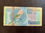 Suriname 5000 gulden 2000, Postzegels en Munten, Ophalen of Verzenden, Los biljet