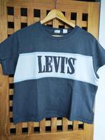 LEVIS dames shirt grijs wit maat S, Verzenden, Zo goed als nieuw, Korte mouw, Maat 36 (S)